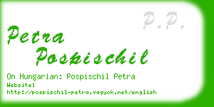 petra pospischil business card